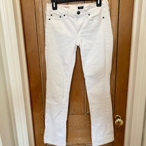 NEW J. Crew Hipslung White Jeans, Bootcut